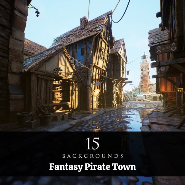 Click here to see preview images for "Fantasy Pirate Town" Fantasy Pirate Town