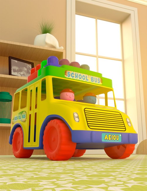 Click here to see preview images for "School Bus Toy" School Bus Toy