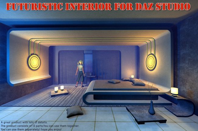 Click here to see preview images for "Futuristic interior for Daz Studio" Futuristic interior for Daz Studio
