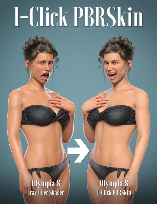 Click here to see preview images for "1-Click PBRSkin" 1-Click PBRSkin