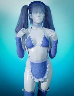 dForce Maid Bikini Outfit Texture Add-on