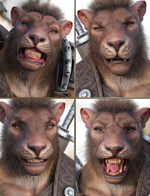 Click here to see preview images for "JW The Lion Expressions for Lahr the Lion" JW The Lion Expressions for Lahr the Lion