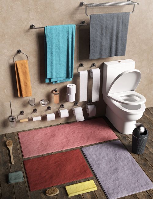 Click here to see preview images for "Everyday Bathroom Props" Everyday Bathroom Props