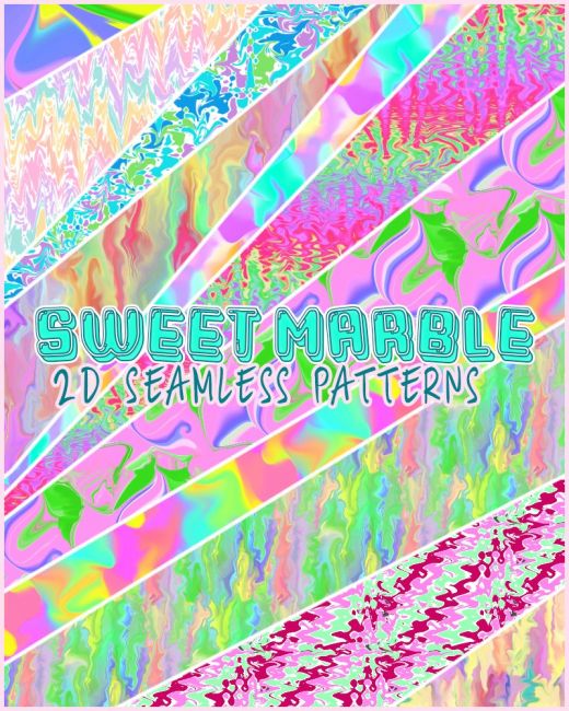 Click here to see preview images for "2D Sweet Marble Seamless pattern" 2D Sweet Marble Seamless pattern