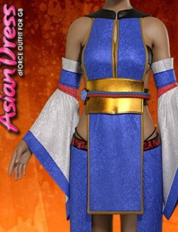 Exnem dForce Asian Dress for Genesis 8 Female
