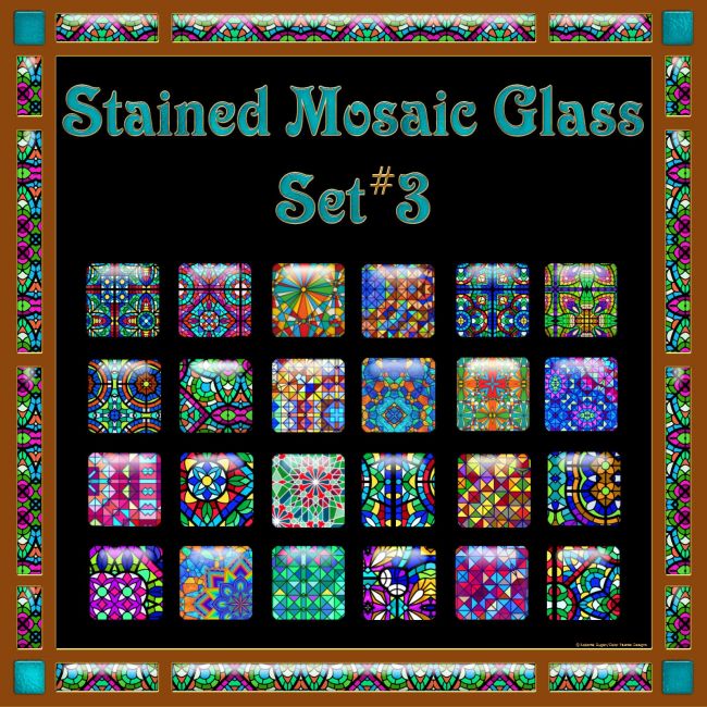 Click here to see preview images for "Stained Mosaic Glass Set #3 PS Layer Styles" Stained Mosaic Glass Set #3 PS Layer Styles