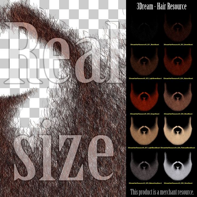Click here to see preview images for "3Dream - Hair Resource III" 3Dream - Hair Resource III