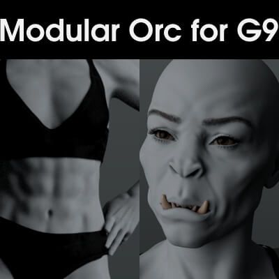 Click here to see preview images for "Modular Orc for G9 - October Freebie" Modular Orc for G9 - October Freebie