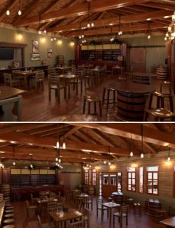 Old Interior Barn Bar