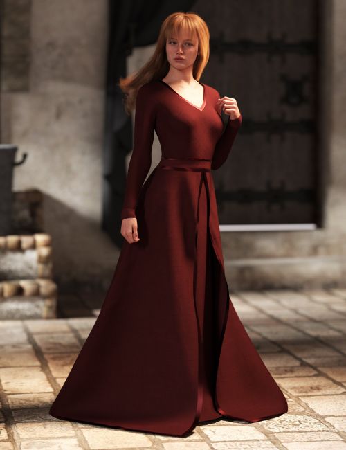 Click here to see preview images for "dForce Medieval Basic Dress for Genesis 9" dForce Medieval Basic Dress for Genesis 9