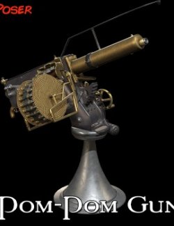 Pom-Pom Gun for Poser