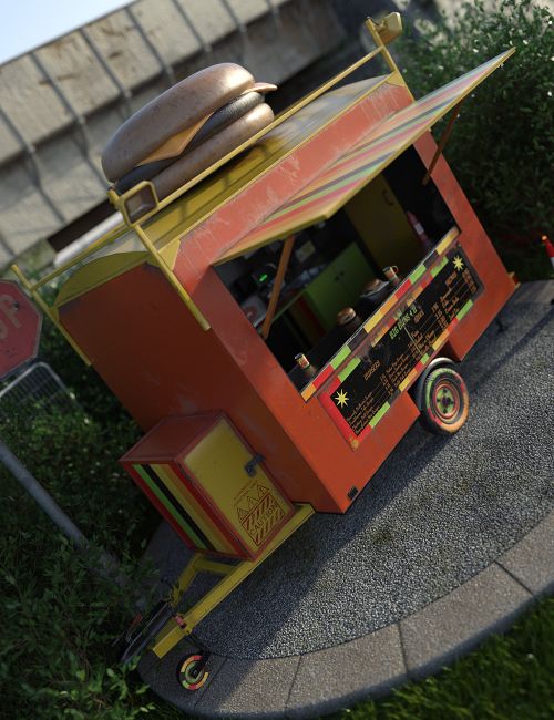 Click here to see preview images for "Buns 4 U Burger Van Trailer" Buns 4 U Burger Van Trailer