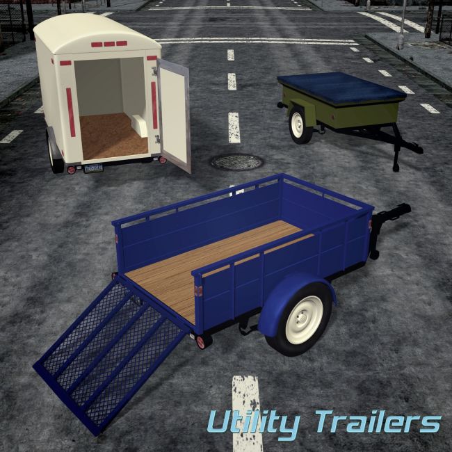 Click here to see preview images for "Utility Trailers Set" Utility Trailers Set