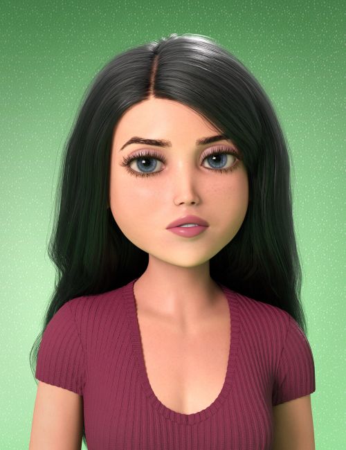 Click here to see preview images for "NG Stylized Skinny Girl for Genesis 9" NG Stylized Skinny Girl for Genesis 9