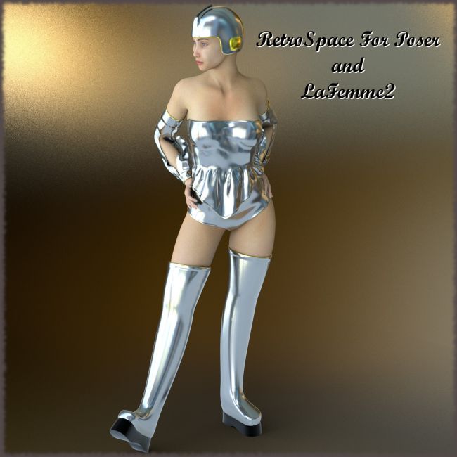 Click here to see preview images for "RetroSpace For Poser and LaFemme2" RetroSpace For Poser and LaFemme2
