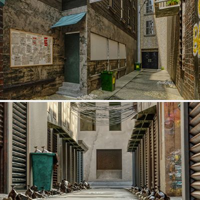 Click here to see preview images for "Two Street DAZ Environment Model" Two Street DAZ Environment Model