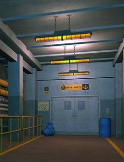 Gate B set for Poser