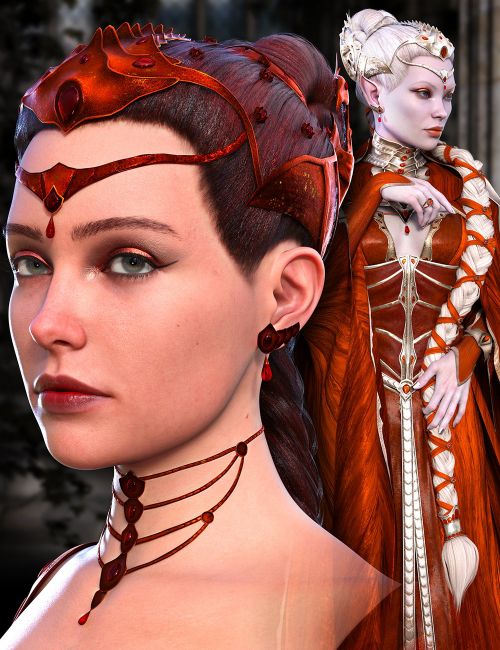 Click here to see preview images for "Royal Sun Updo for Genesis 9" Royal Sun Updo for Genesis 9