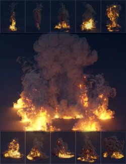 Pro Pyro- Fire and Flame VDBs