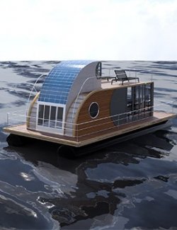 Houseboat for DAZ and Poser