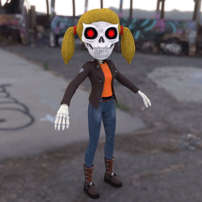 Click here to see preview images for "Skeleton girl" Skeleton girl