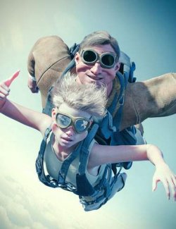 GNBD SkyDive Groups Face Morphs and Poses for Genesis 9 Base