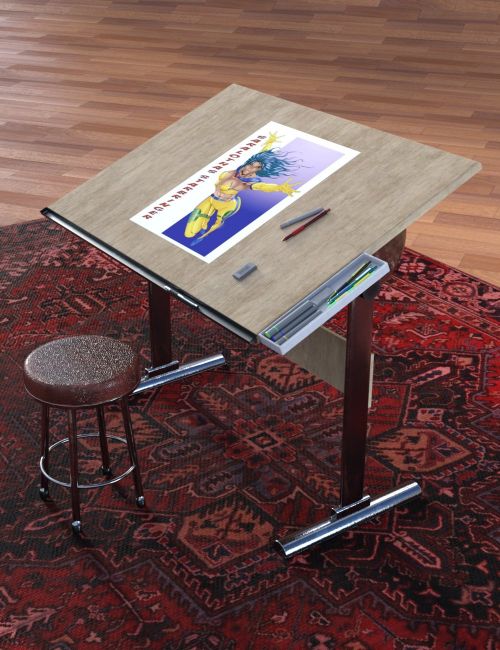 Click here to see preview images for "DAV Drawing Table For Genesis 9" DAV Drawing Table For Genesis 9
