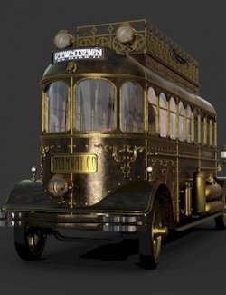 STEAMPUNK BUS for DAZ STUDIO