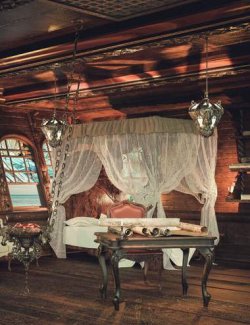 Pirate's Bride Captain’s Quarters Vignette