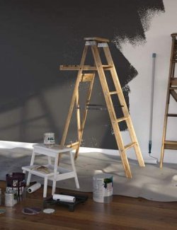 Mini Scenes Wall Painting