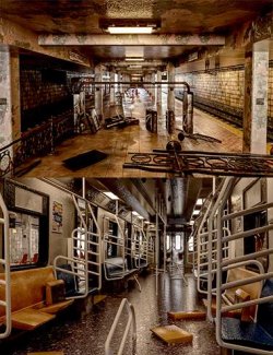 Ruined Subway Metro Station