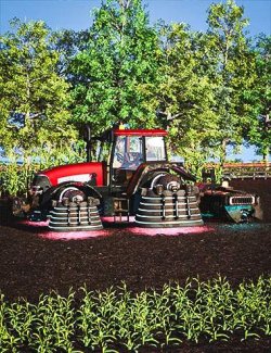 Sci-Fi Hover Tractor Prop Set