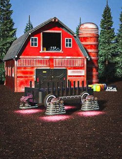 Sci-Fi Hover Trailer Prop Set