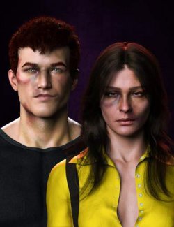 FPE Face Bruises LIE and Morphs for Genesis 9