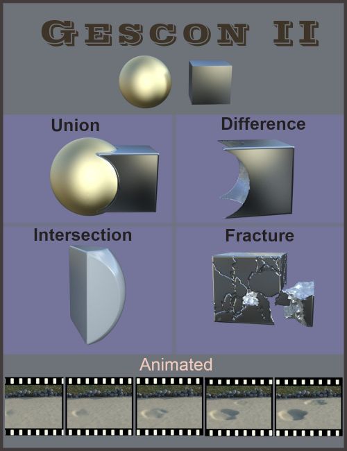 Click here to see preview images for "Gescon II: Constructive Solid Geometry" Gescon II: Constructive Solid Geometry
