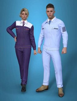 Engineer Uniform Outfit for Genesis 9