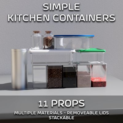 Click here to see preview images for "Simple Kitchen Containers" Simple Kitchen Containers