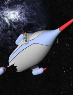 Retro Sci-Fi Spaceship