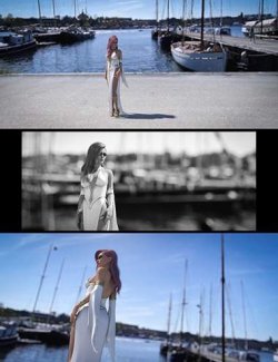 3D Photo Scenes - Stockholm Marina