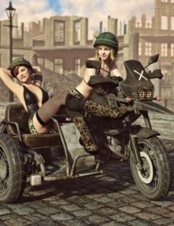 Wasteland Bike for DAZ3D