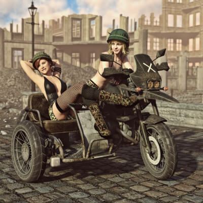 Click here to see preview images for "Wasteland Bike for DAZ3D" Wasteland Bike for DAZ3D