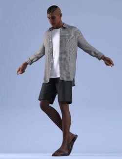 dForce HnC24 Checked Shirt Outfits for Genesis 9