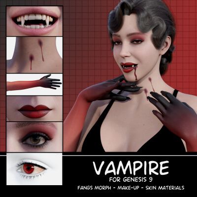 Click here to see preview images for "Vampire Set for Genesis 9" Vampire Set for Genesis 9