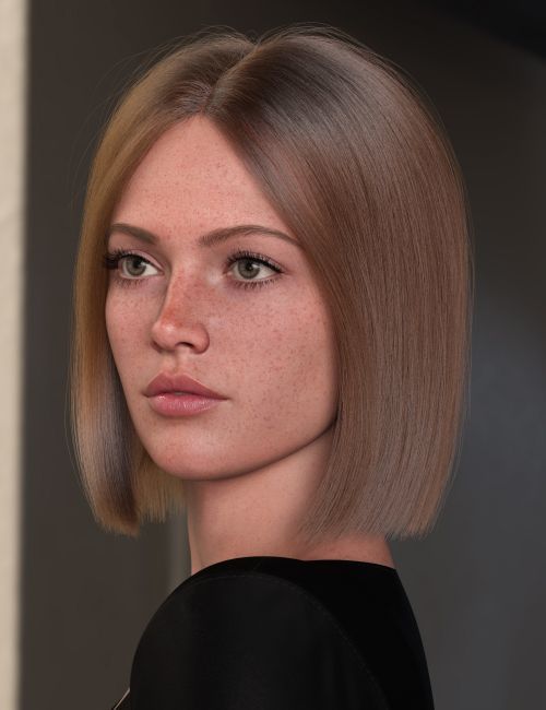 Click here to see preview images for "dForce Strand-Based Sleek Mid Part Bob Hair for Genesis 9 and 8 Female" dForce Strand-Based Sleek Mid Part Bob Hair for Genesis 9 and 8 Female