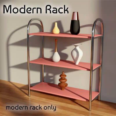 Click here to see preview images for "Modern Rack for Daz Studio" Modern Rack for Daz Studio
