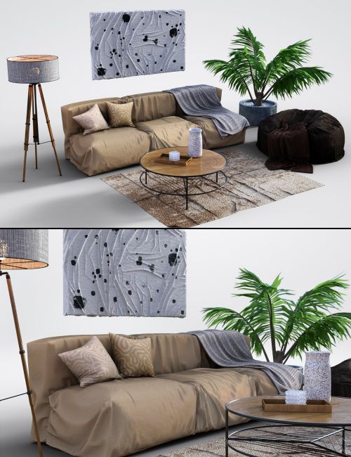 Click here to see preview images for "M8 Modern Loft Furniture Set 001" M8 Modern Loft Furniture Set 001