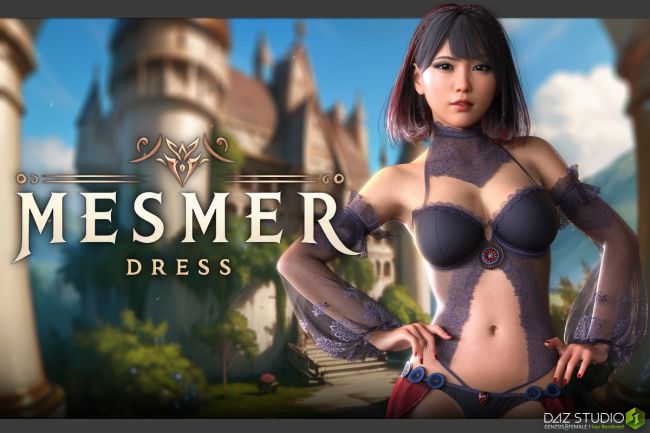 Click here to see preview images for "dForce Mesmer Dress G8F" dForce Mesmer Dress G8F