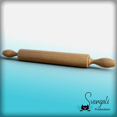 Click here to see preview images for "Rigged Rolling Pin" Rigged Rolling Pin