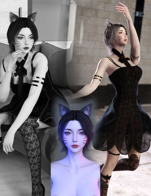 Click here to see preview images for "Noki Lirae HD for Genesis 9 Bundle" Noki Lirae HD for Genesis 9 Bundle