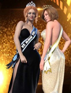 dForce Pageant Queen Outfit for Genesis 8 Female and Genesis 9